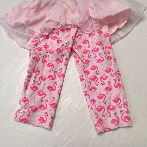 Perfect Pink Flamingo Legging with Attached TuTu (12M) - Picture 1 of 3
